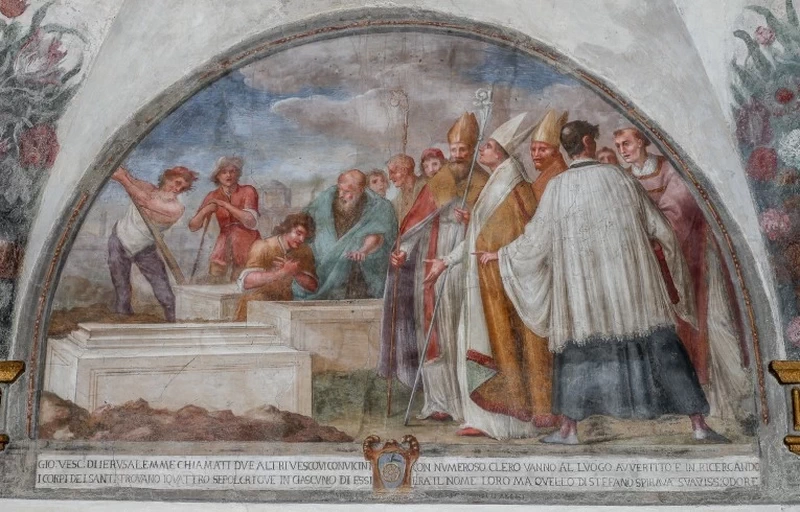 Ritrovamento del corpo di Santo Stefano